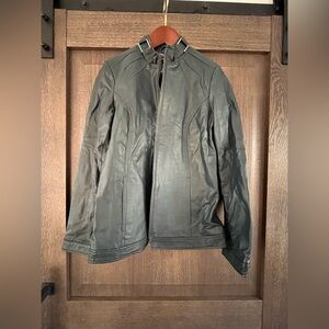 Bradley by Bradley Bayou Blue Leather jacket sz XS